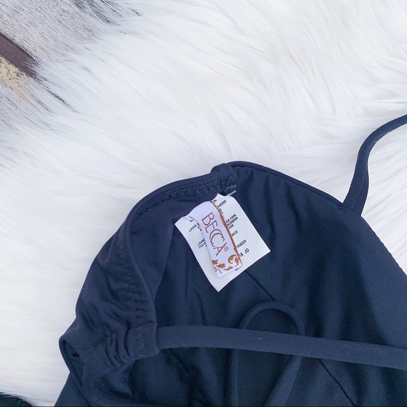 BECCA Double Tie One Piece Swimsuit New $128 - Picture 4 of 7